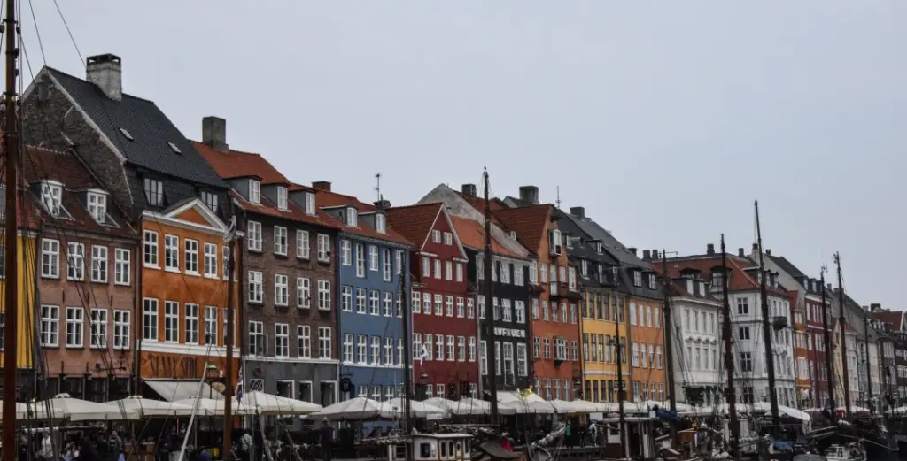 Nyhaven in Kopenhagen, Dänemark.